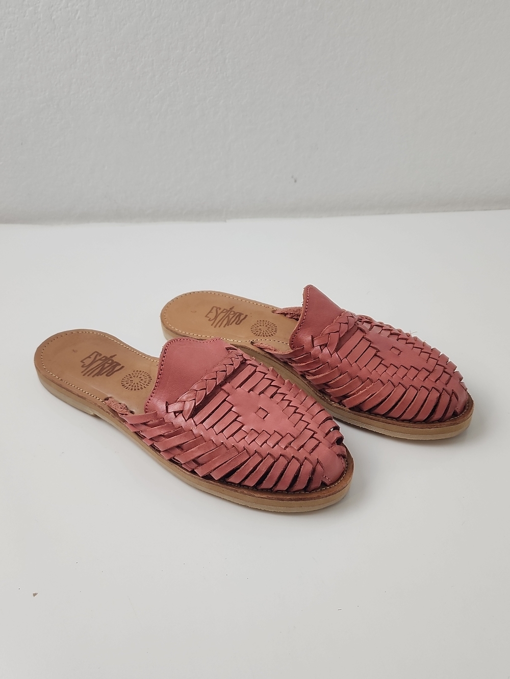 Espiritu Slip-On Huarache Shoes Coral Pink Size 6